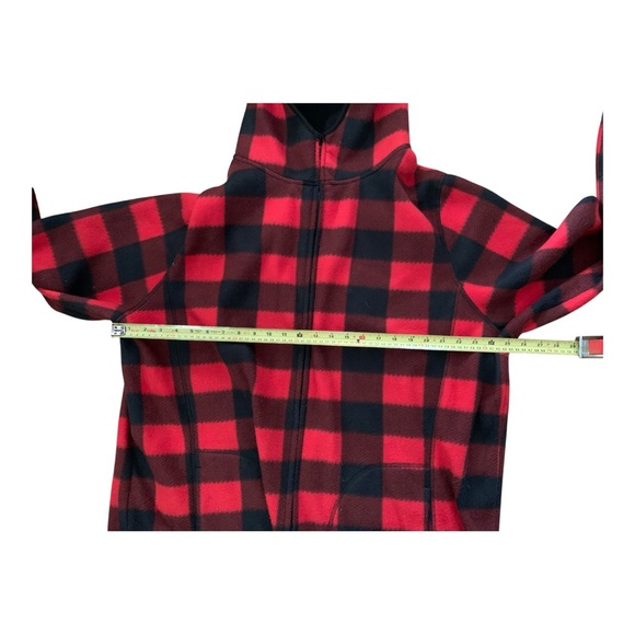 Arsens Men’s XXL Red Buffalo Plaid Faux Fur Hooded Jacket PO# 23473 - Picture 9 of 14